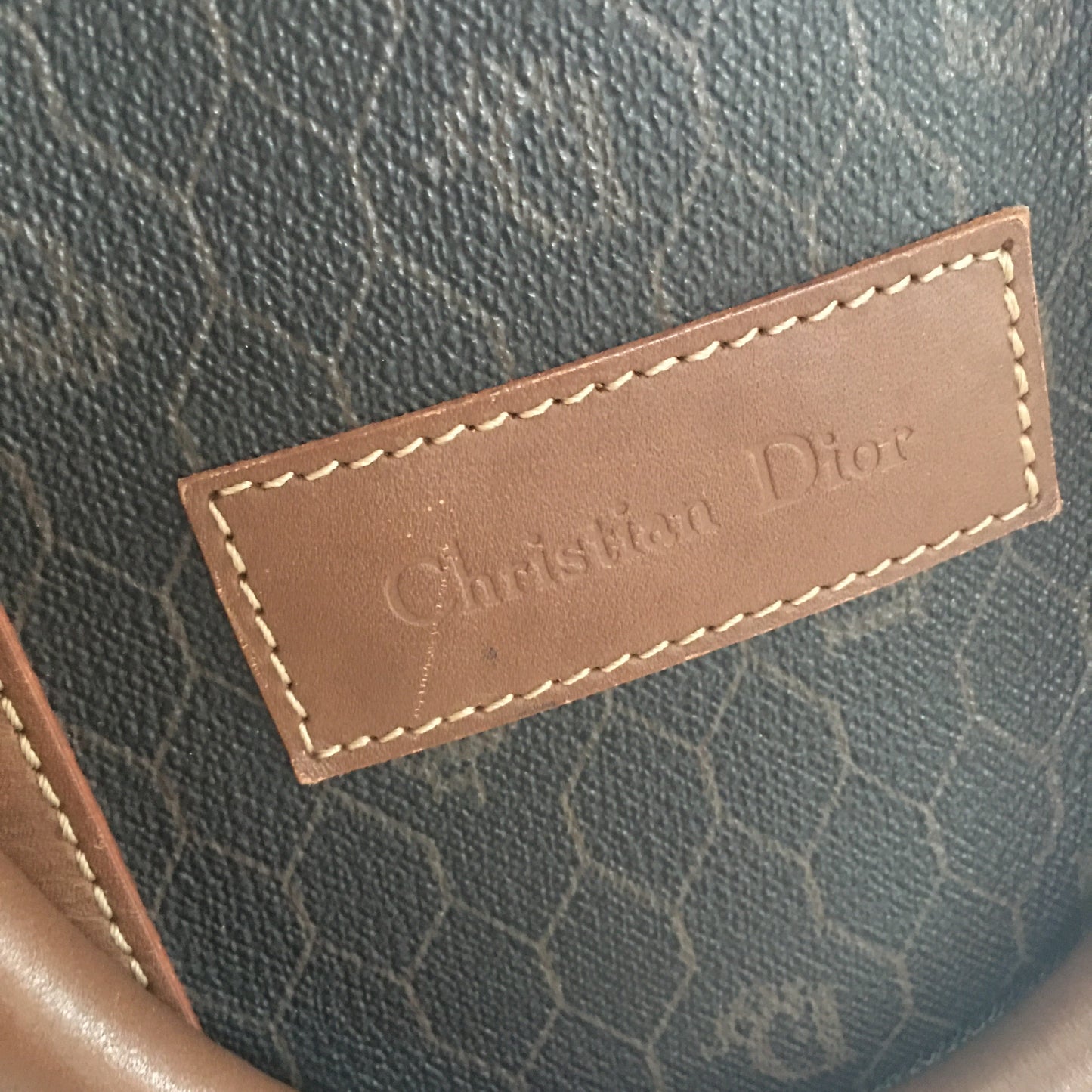 CHRISTIAN DIOR Handbag in Brown Canvas