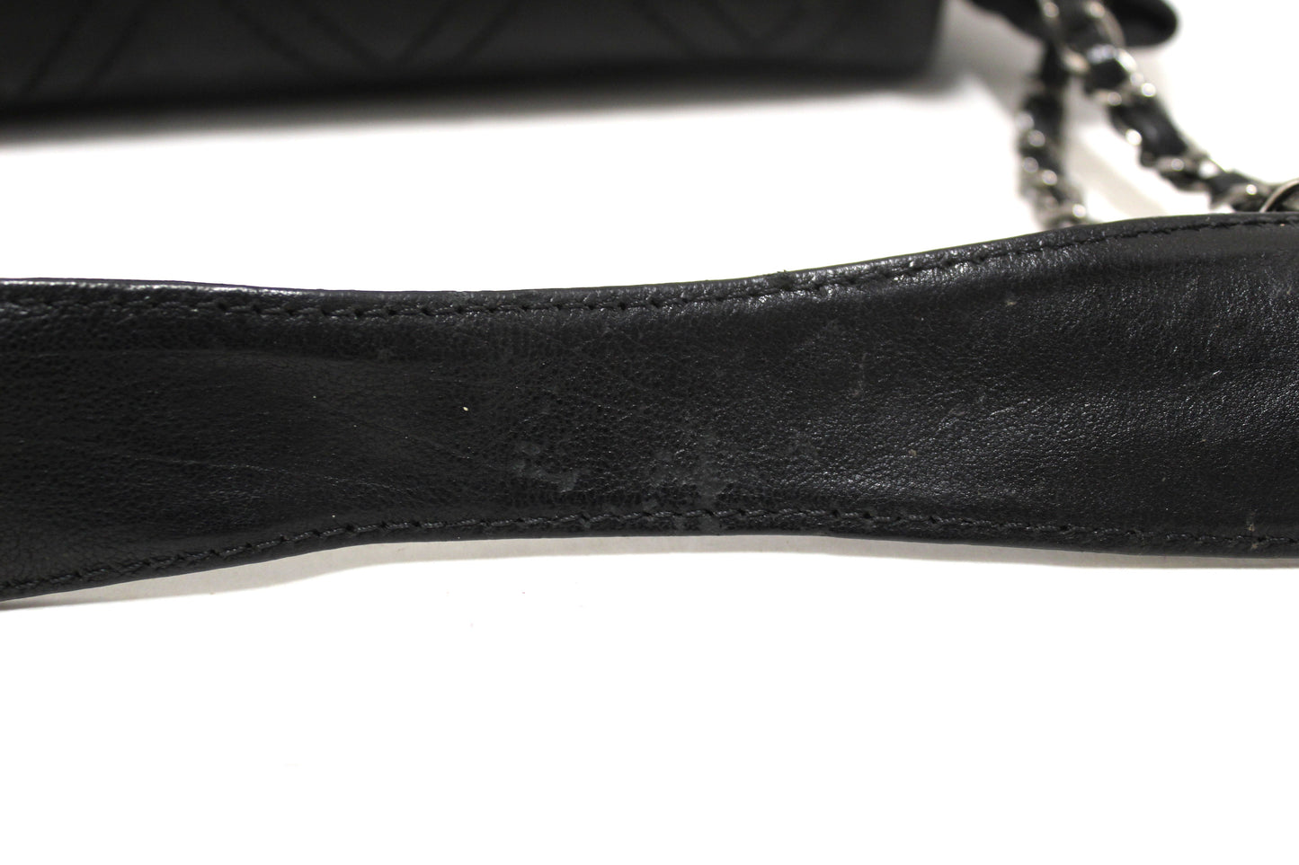Chanel Black Diamond Stitch Accordion Flap Shoulder Bag