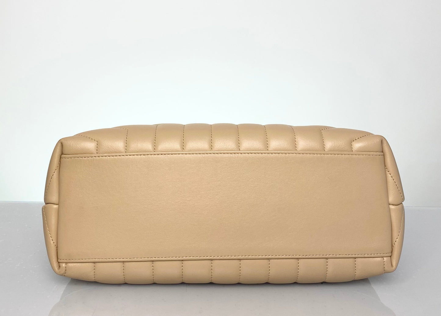 Preloved Saint Laurent Leather LouLou Medium Beige