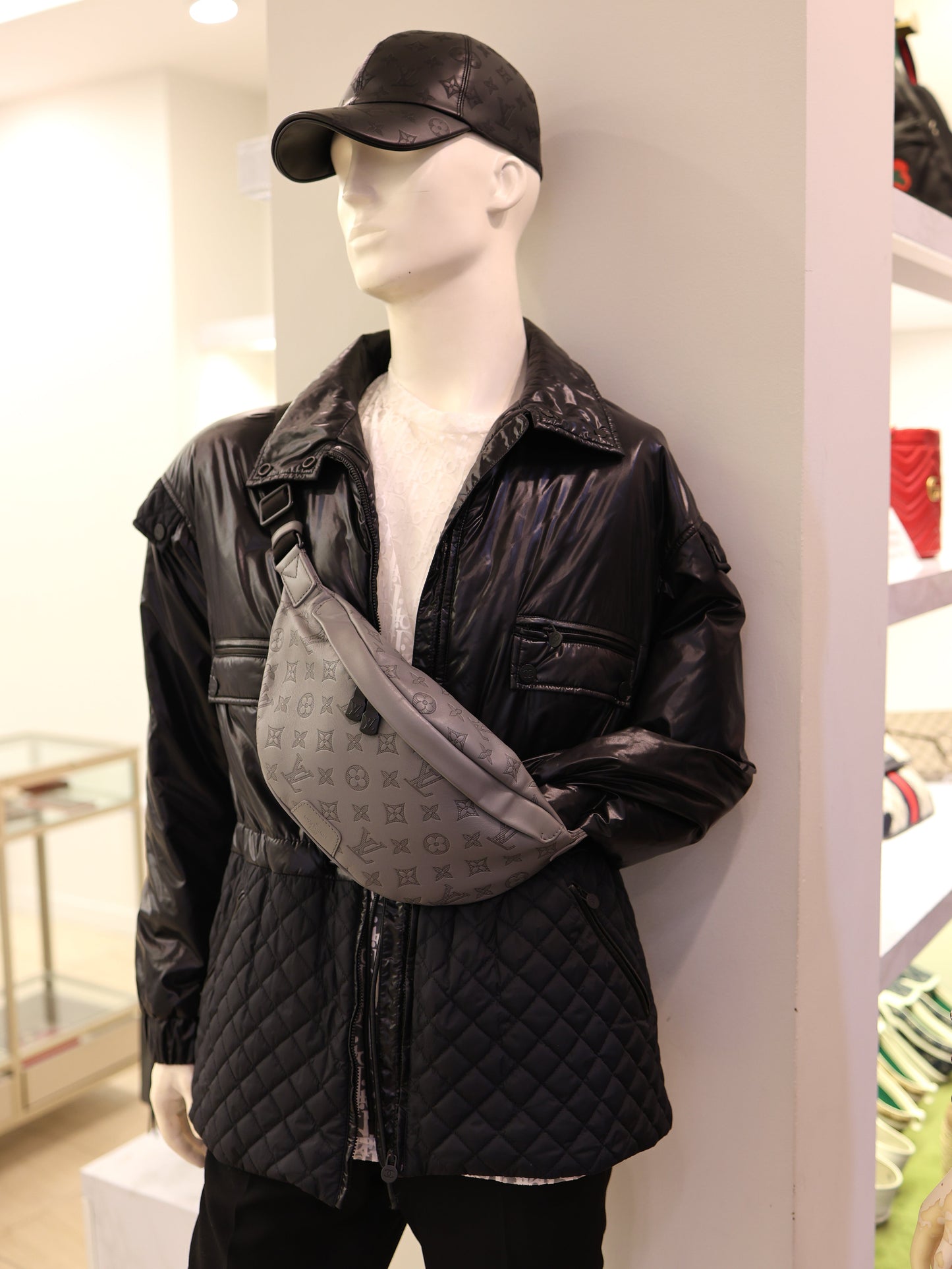 Louis Vuitton Calfskin Monogram Shadow Discovery Bumbag PM