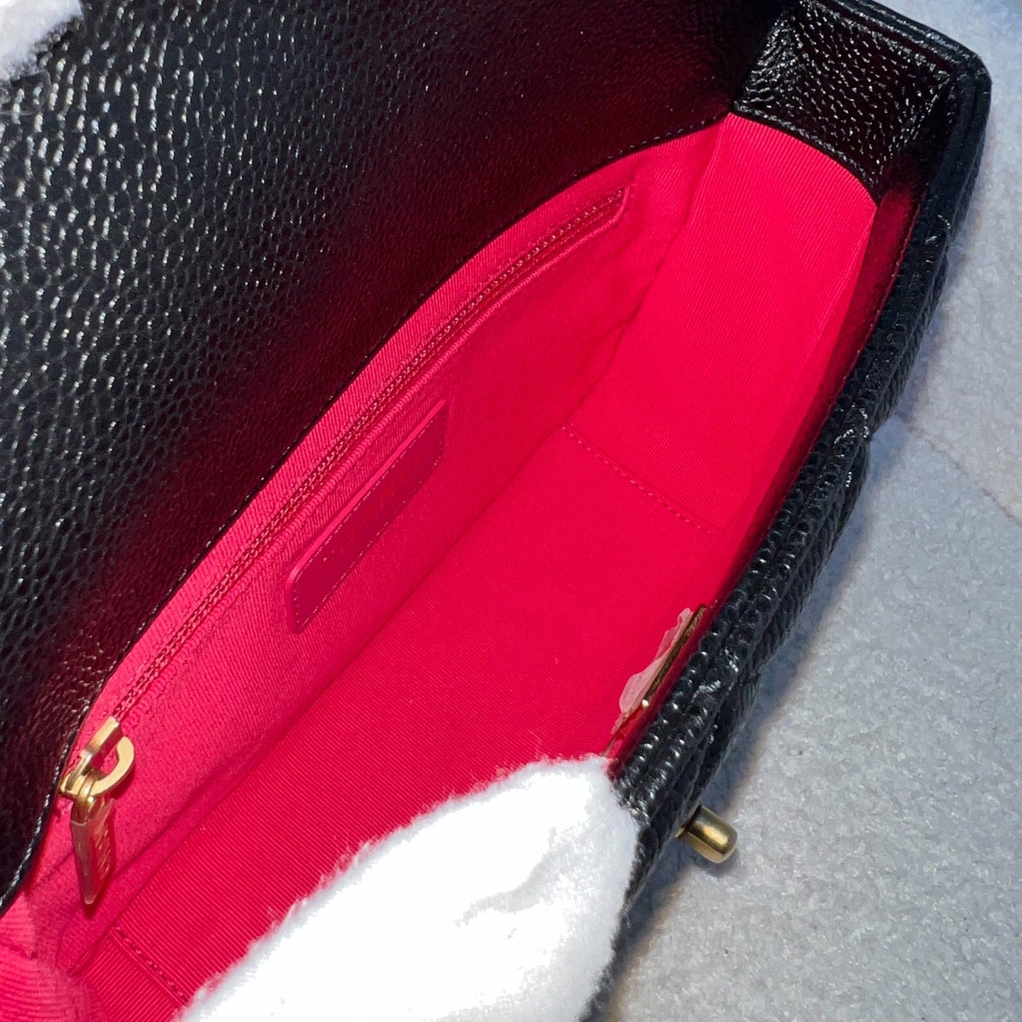 Chanel 21A Medallion Small Flap in Black Caviar and AGHW (Model: AS2528)