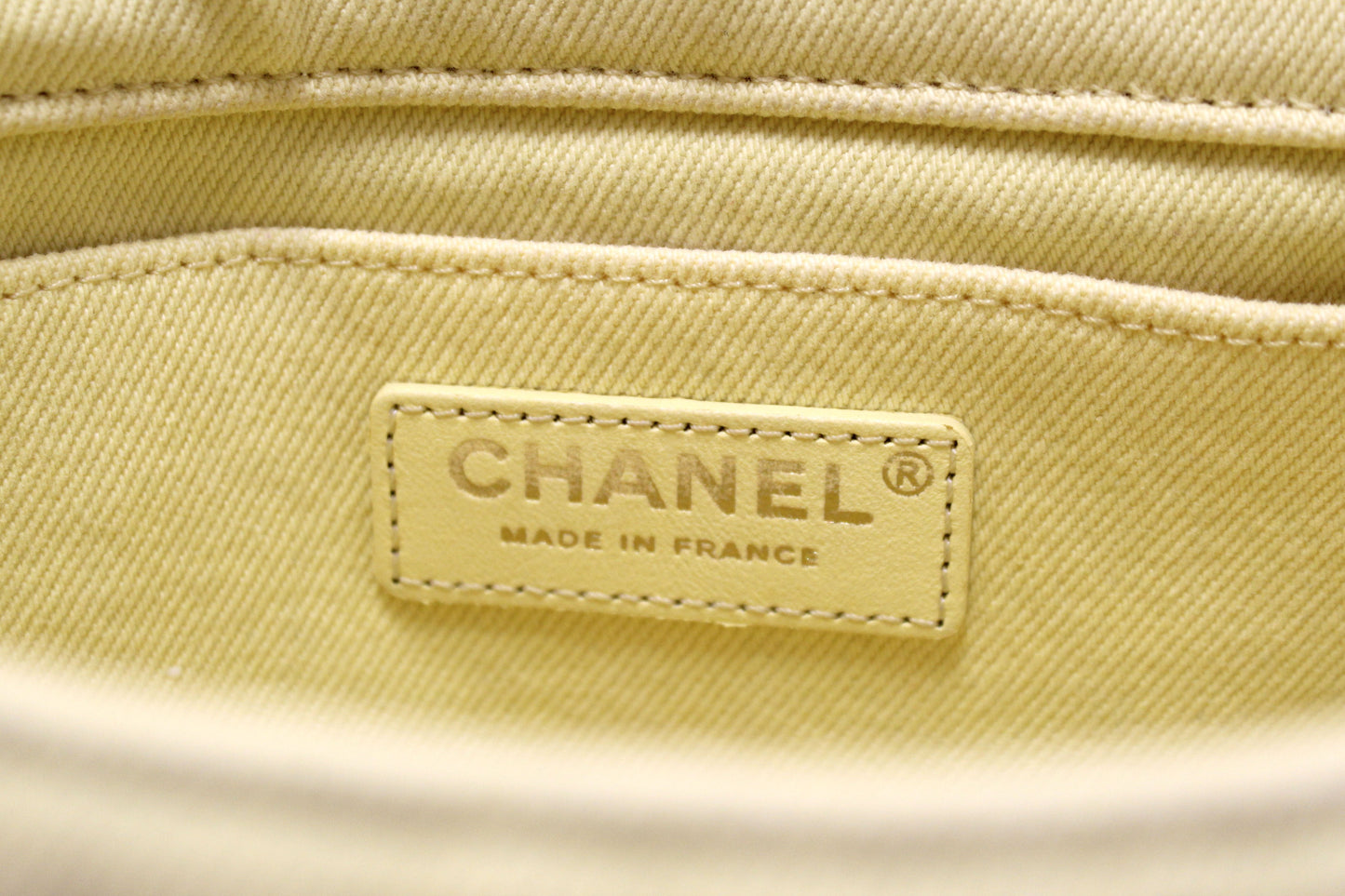 Chanel Yellow Denim CoCo Flap Messenger Bag