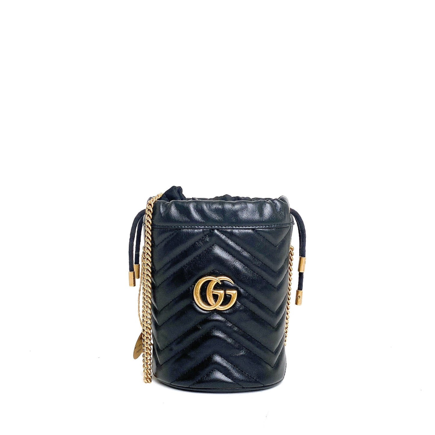 GUCCI MARMONT BUCKET BLACK