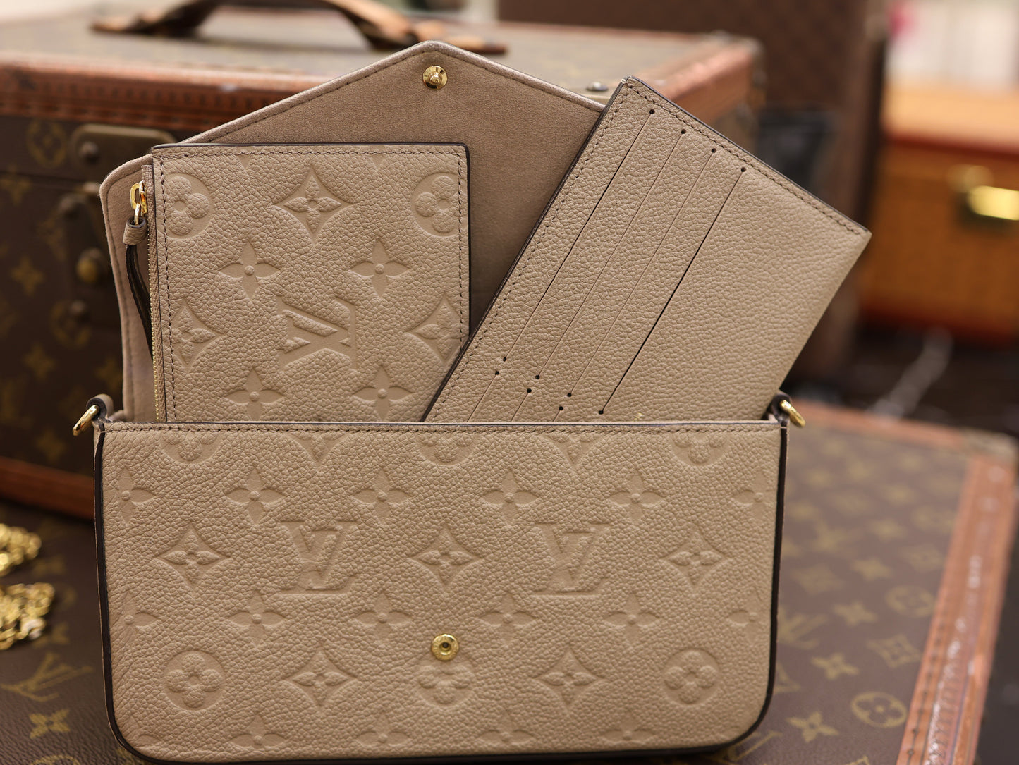 Louis Vuitton Empreinte Pochette Felicie Chain Wallet