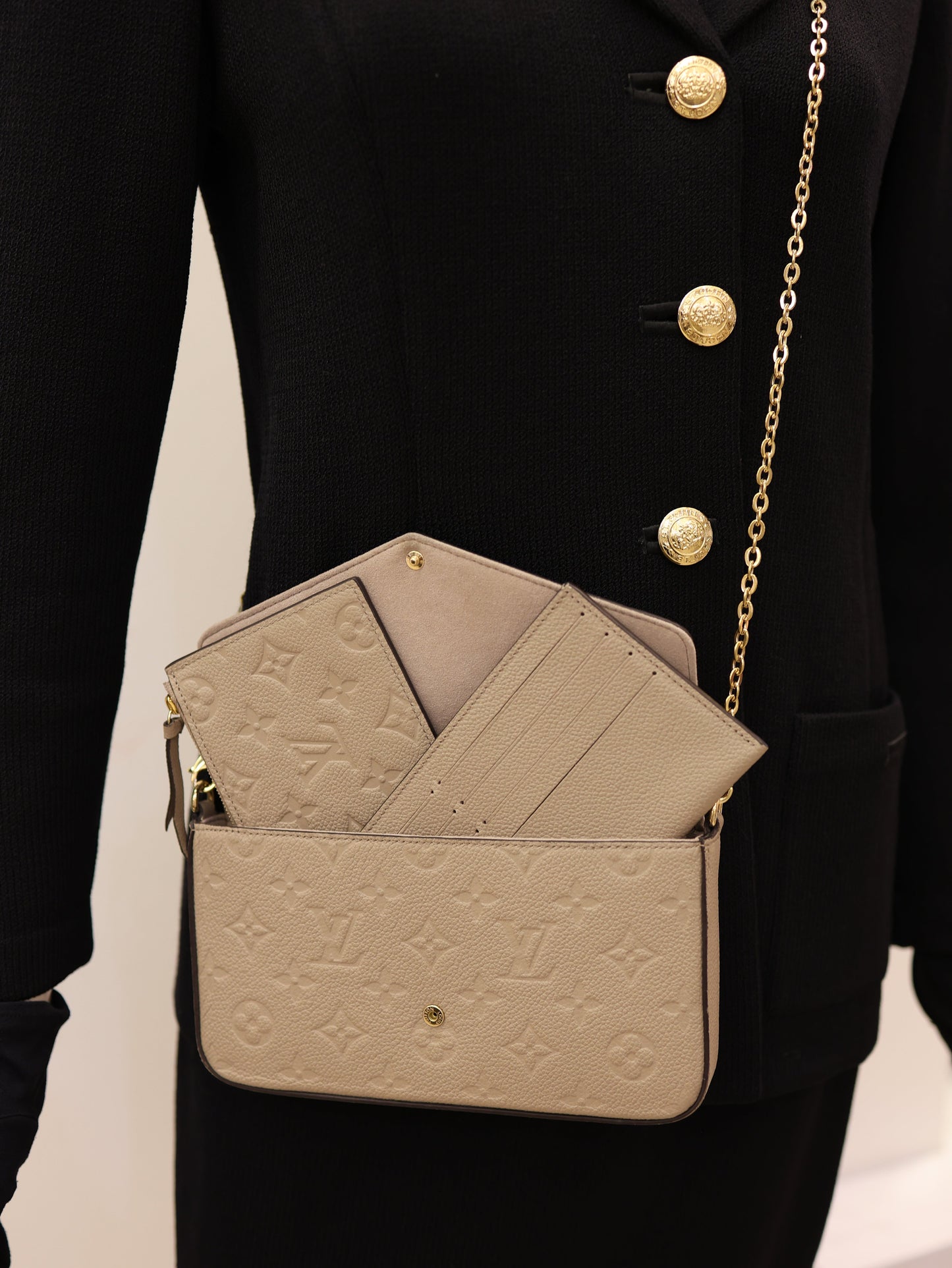 Louis Vuitton Empreinte Pochette Felicie Chain Wallet