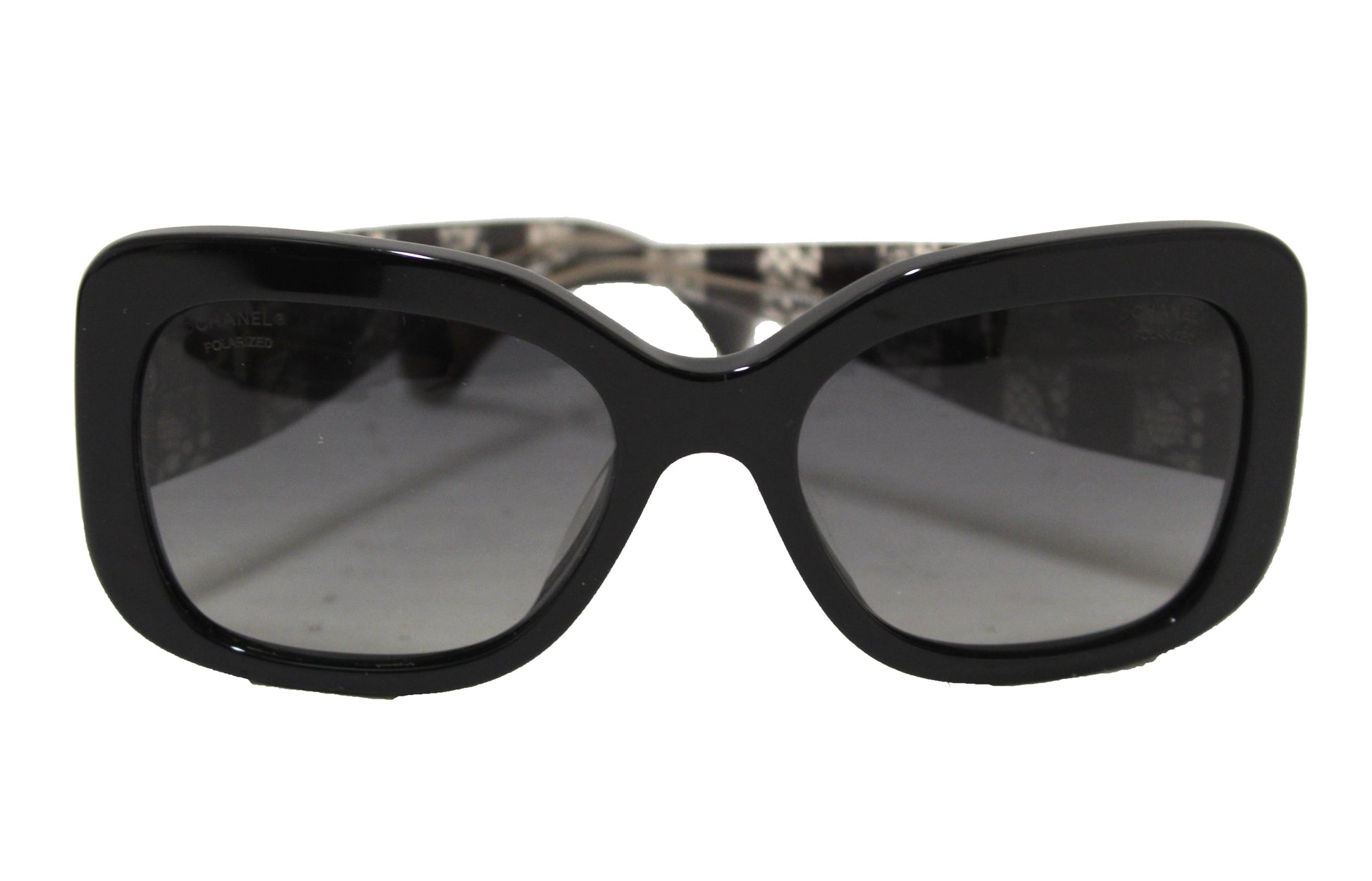 Chanel Black Lace Effect Sunglasses | Havik Shop.com - Shop Now at Havik Shop.com