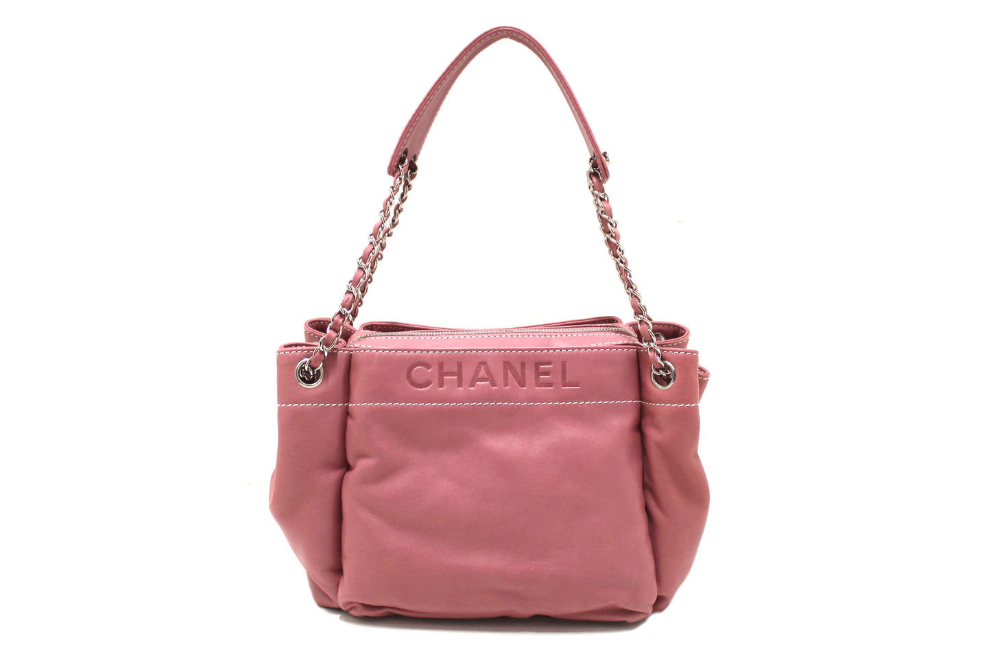 Chanel Pink Lambskin Leather Shoulder Bag | Havik Shop.com - Shop Now at Havik Shop.com