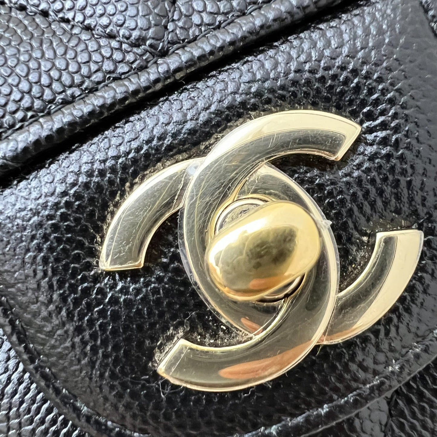 Chanel Classic Mini Rectangle Flap in Chevron Quilted Black Caviar and LGHW