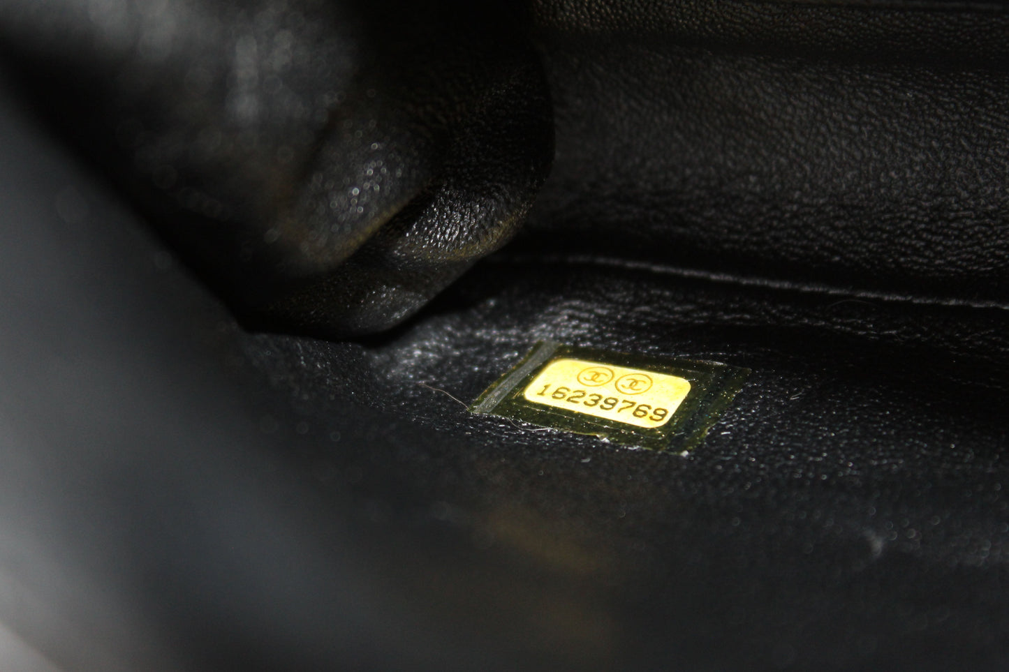 Chanel Classic Quilted Black Patent Leather Flap Shoulder Clutch Bag