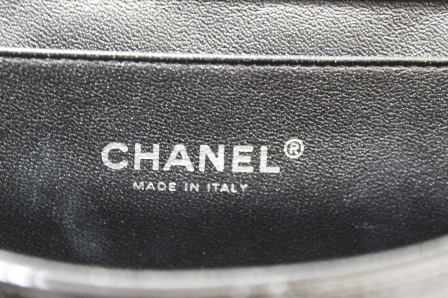 Chanel Classic Quilted Black Patent Leather Flap Shoulder Clutch Bag