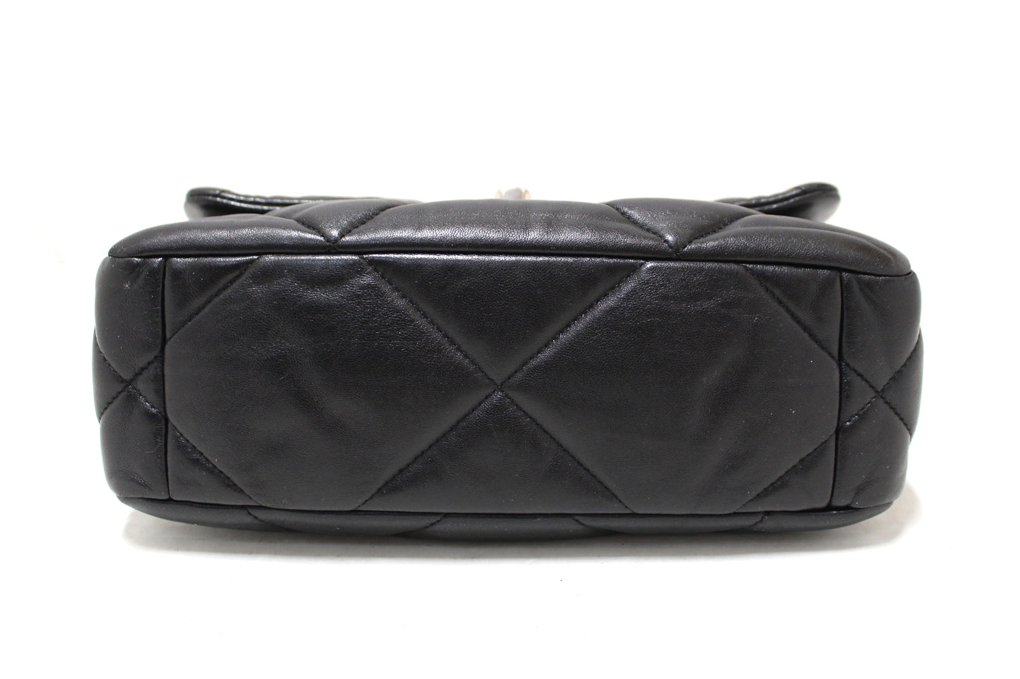 Chanel 19 Medium Black Quilted Lambskin Leather Shoulder Crossbody Bag