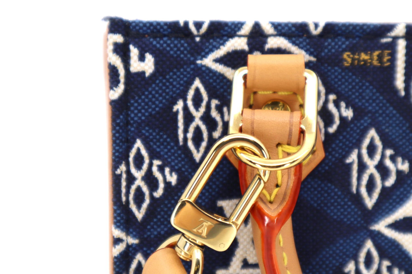 Louis Vuitton Jacquard Since 1854 Petit Sac Plat Denim Blue