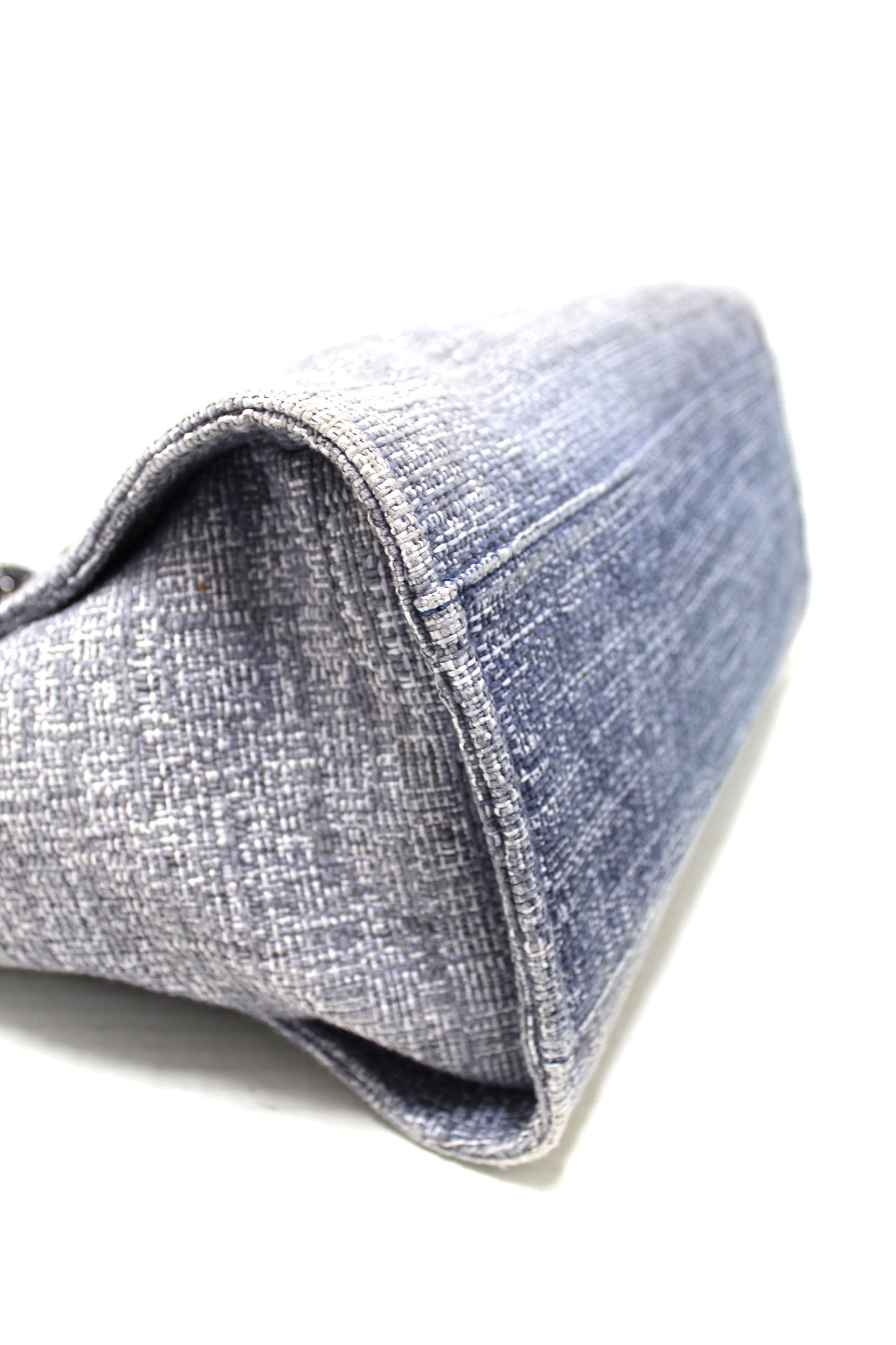 Chanel Blue Tweed Maxi Deauville Shopping Tote