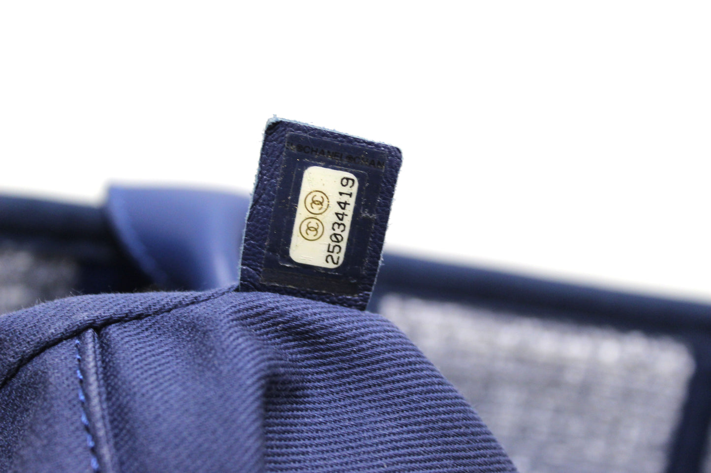 Chanel Blue Tweed Maxi Deauville Shopping Tote