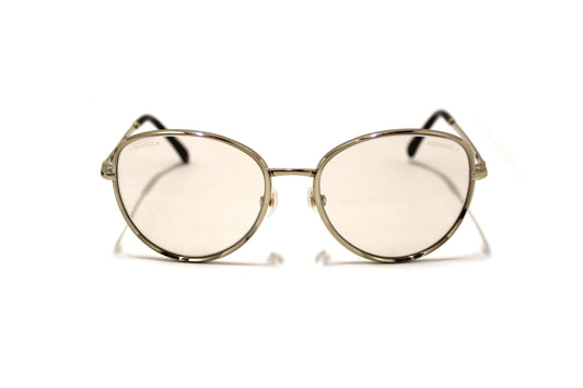 Chanel Light Gold-Tone Chain Oversize Sunglasses | Havik Shop.com - Shop Now at Havik Shop.com