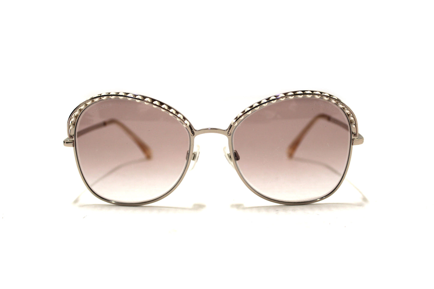 Chanel Light Gold-Tone Pearl Round Sunglasses | Havik Shop.com - Shop Now at Havik Shop.com
