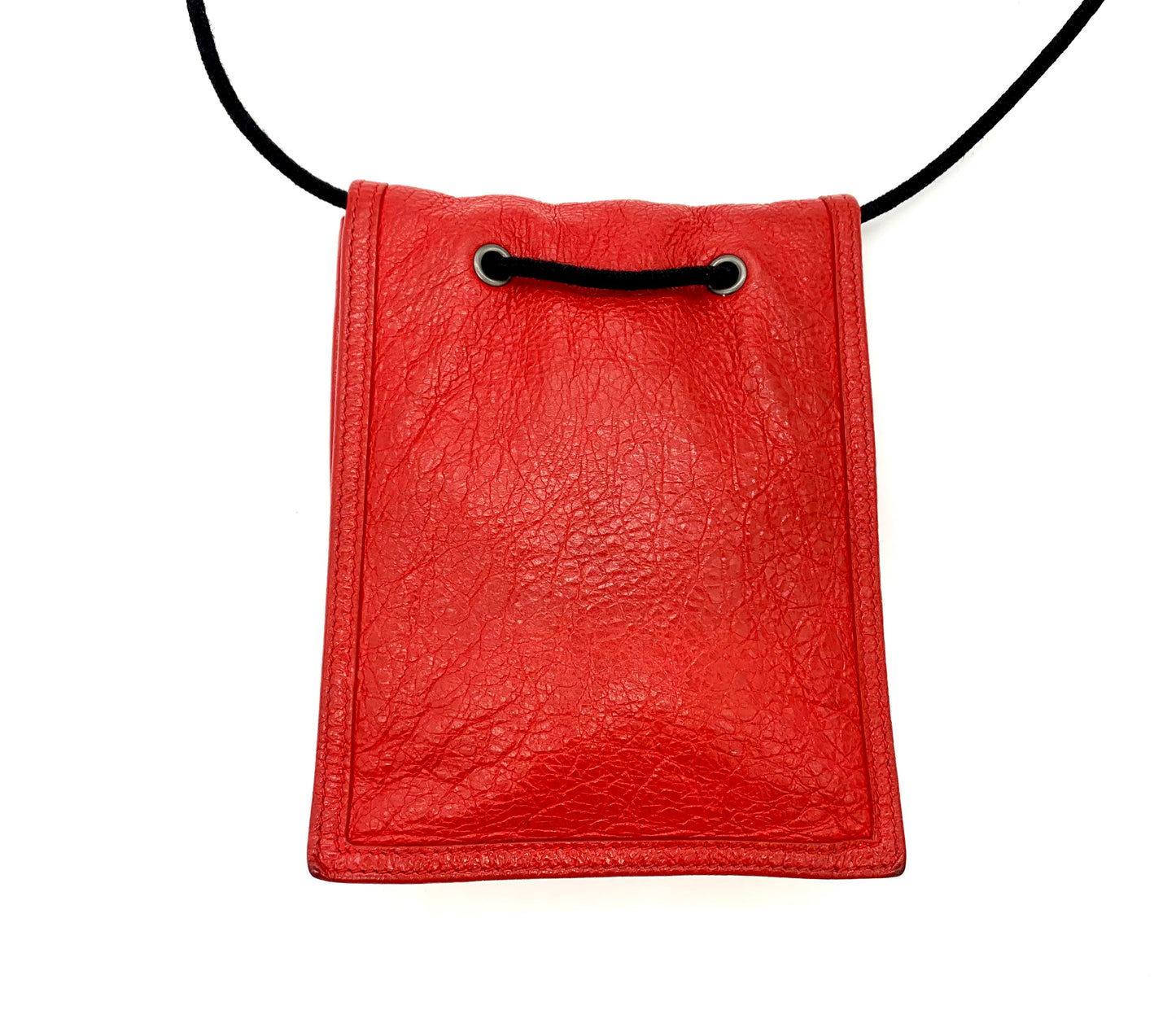 BALENCIAGA RED LEATHER EXPLORER POUCH