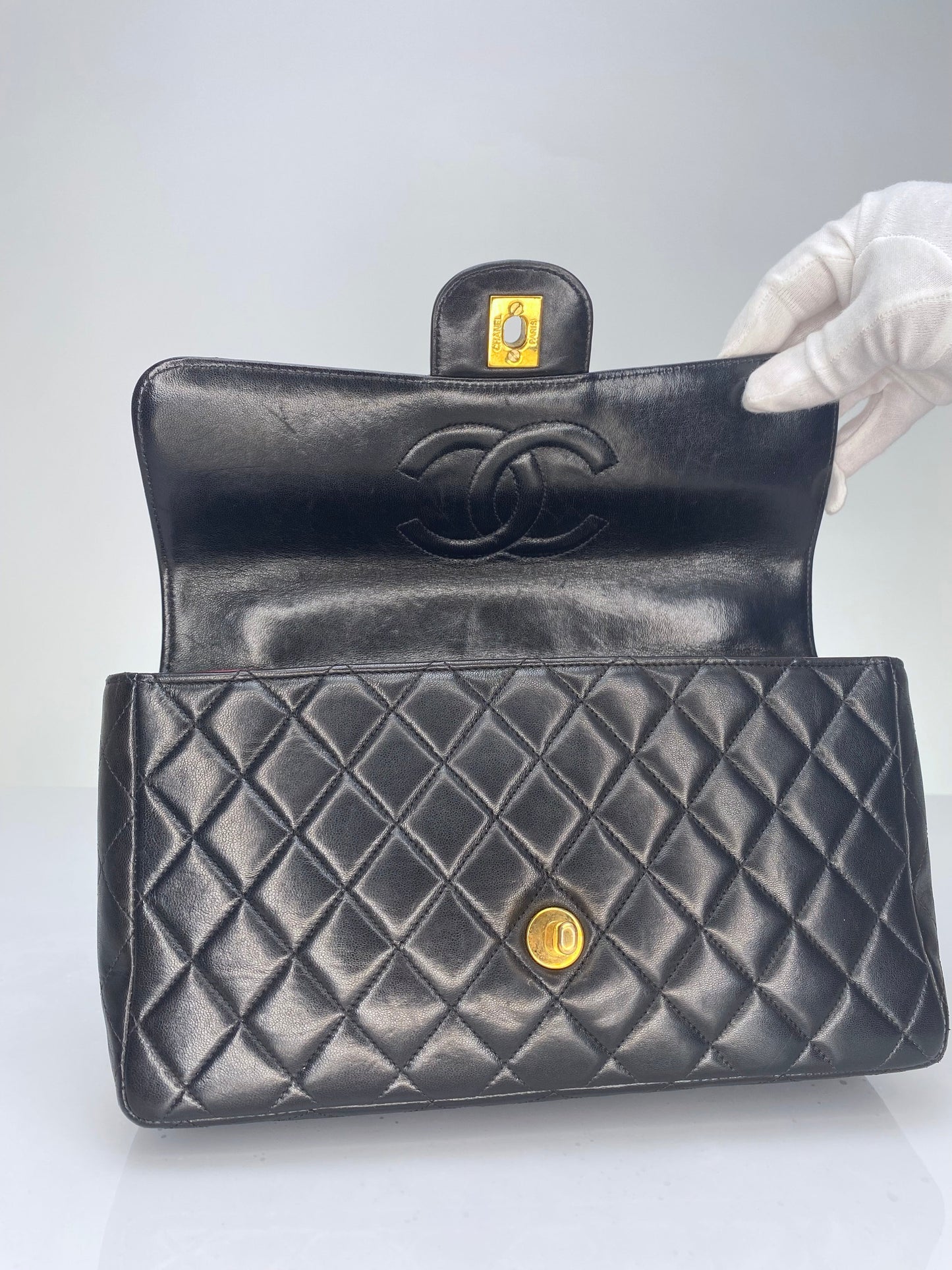 Chanel Vintage Parent Child Rectangle Top Handle Bag