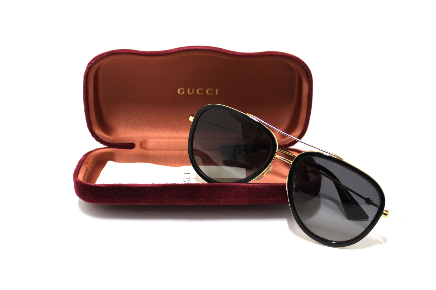 Gucci Black and Gold Sunglasses GG0062S