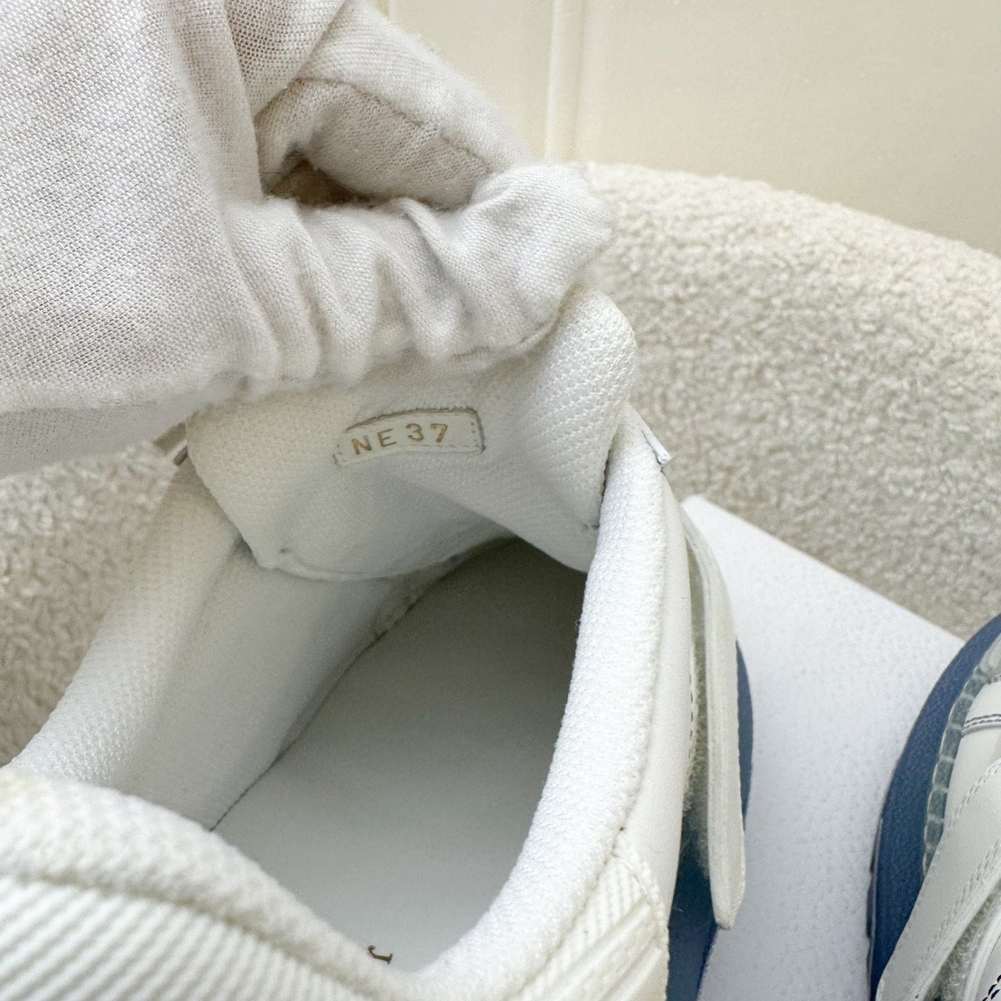 Dior Dior-ID Sneakers in White and Blue Sz 37