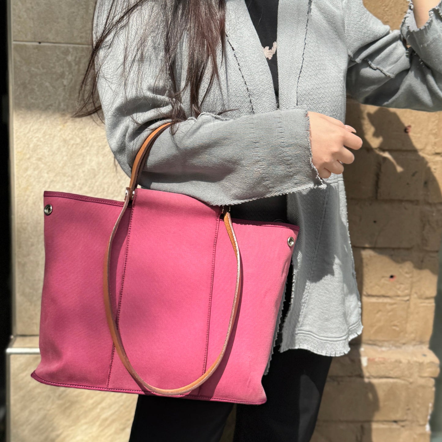 Hermes Cabag Cloth Two-way Bag
