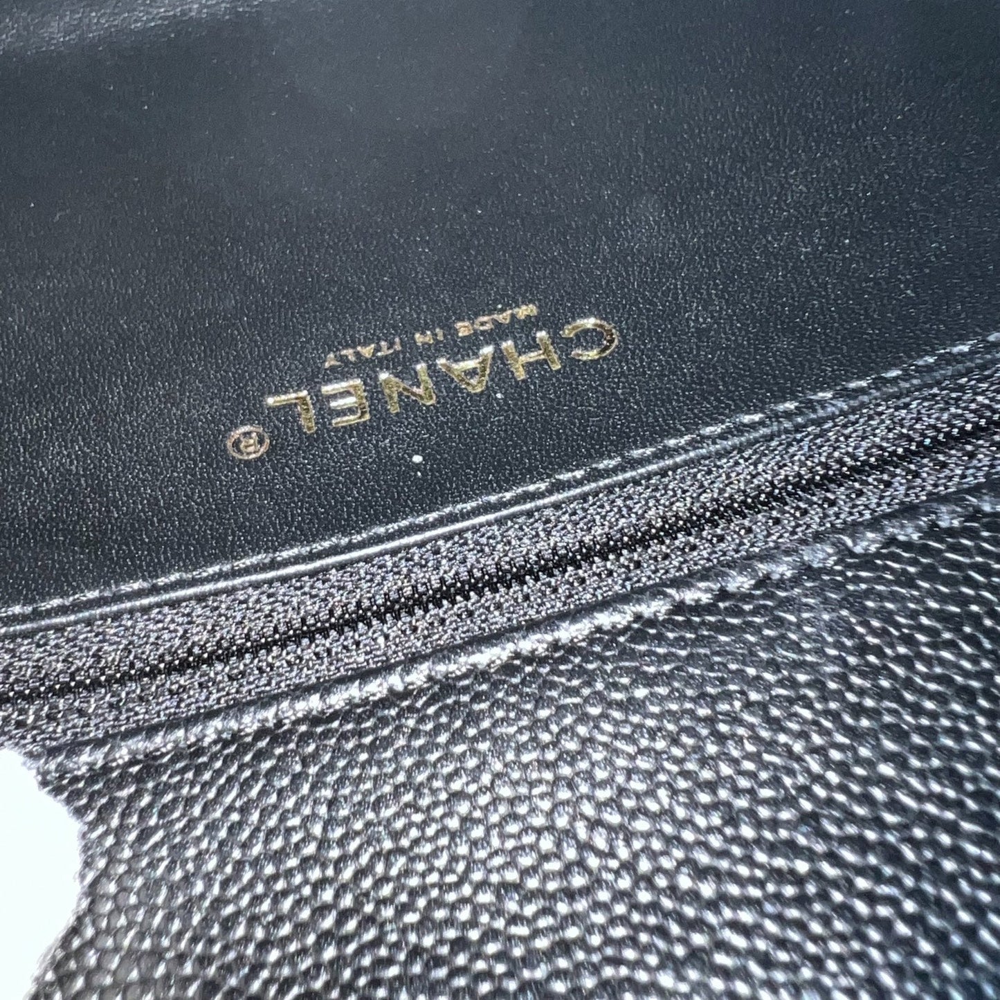 Chanel 23P / 24P Heart Adjustable Chain Small / Medium 24cm Flap Bag in Black Caviar AGHW (Model: AS3921)