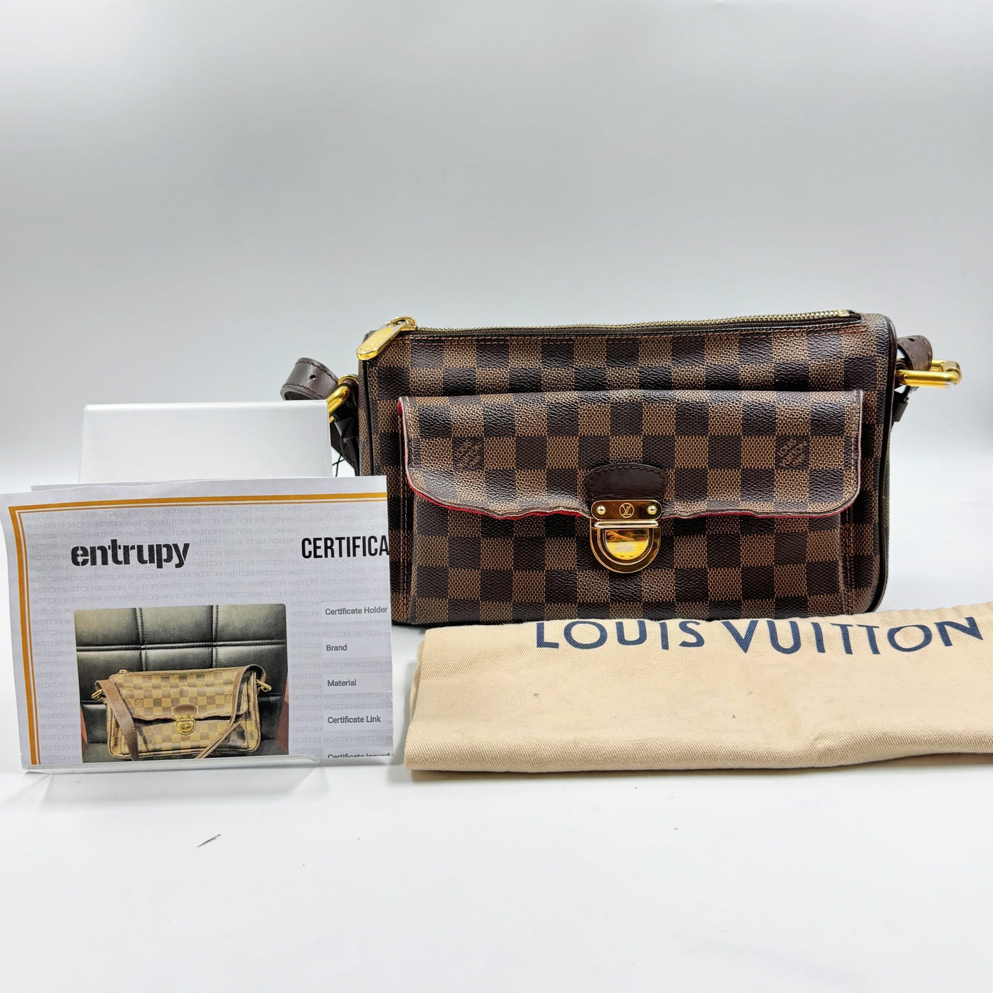 Louis Vuitton Damier Ebene Ravello Shoulder Bag GM TWS