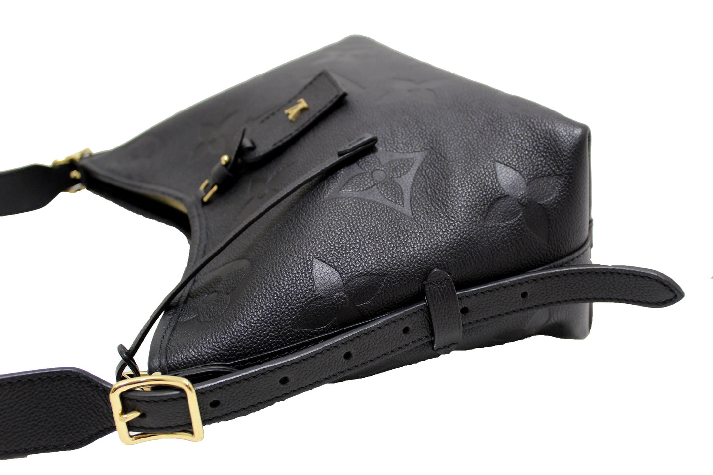 Chanel Black Aged Quilted Calfskin Leather Gold Bar Top Handle Medium Flap Bag