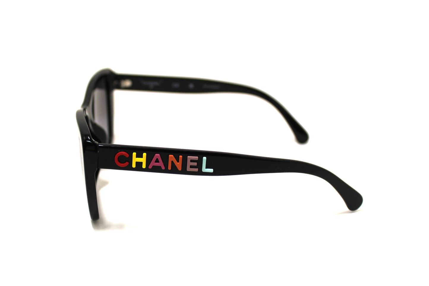 Chanel Black Polarized Butterfly Sunglasses 71548A