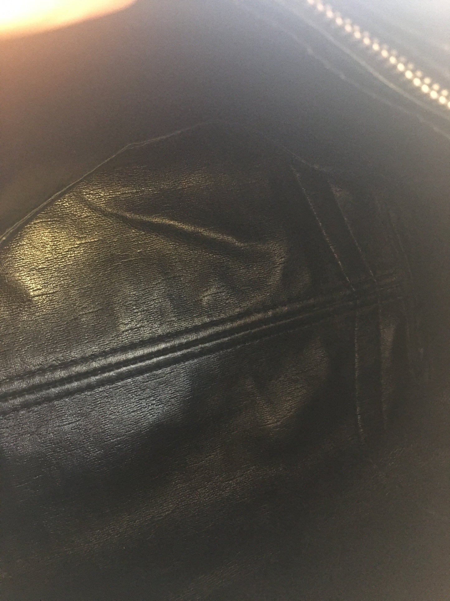 CHRISTIAN DIOR Bowling Handbag in Blue Fabric