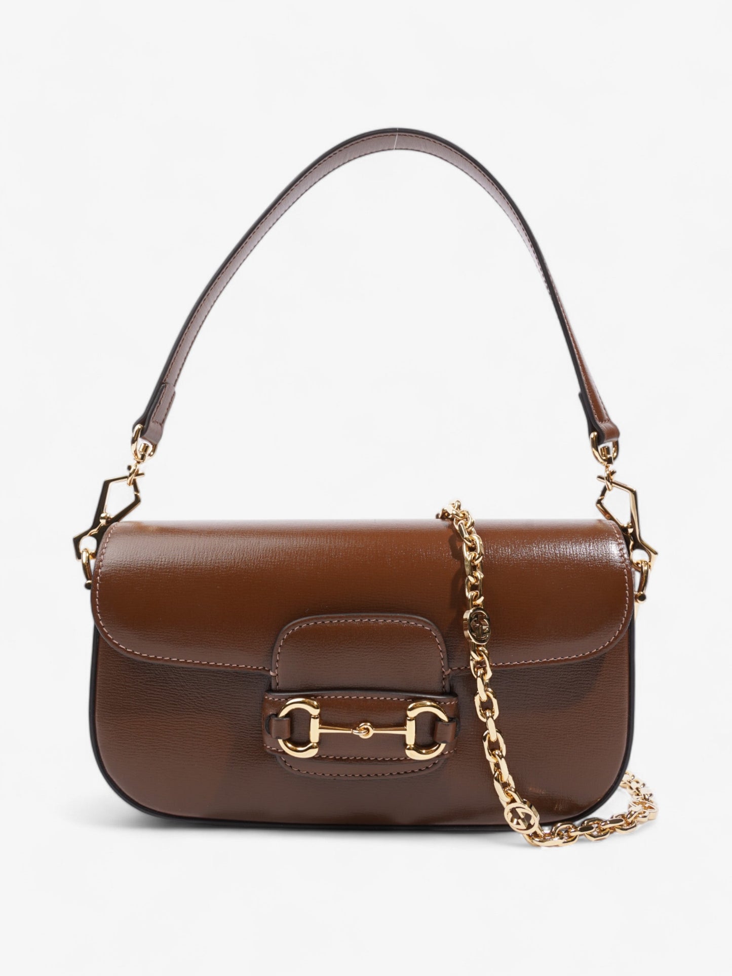 Gucci Gucci Horsebit 1955 Brown Calfskin Leather