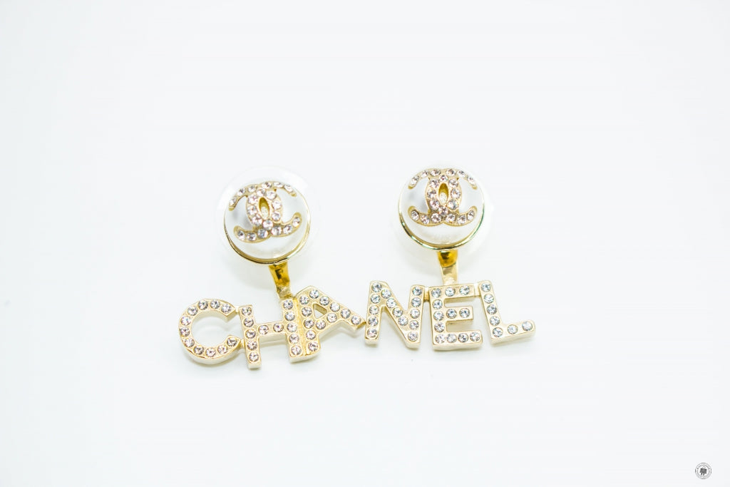 Chanel AB6484B06148 Metal, Imitation Pearls & Diamond Gold, Pearly Whi Gold / ND176 Metal Earrings Ghw