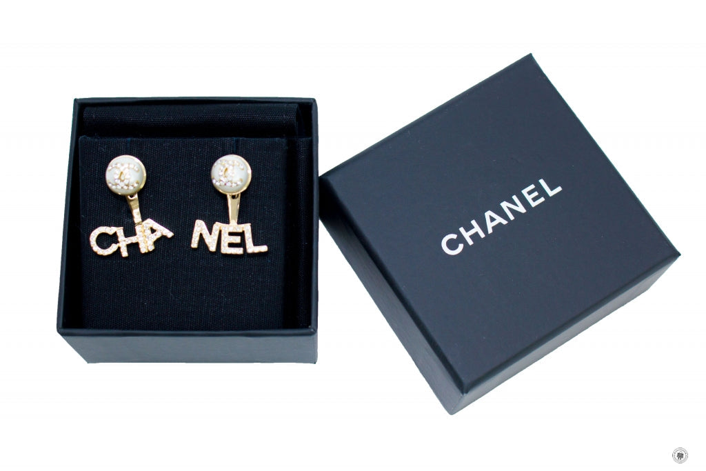 Chanel AB6484B06148 Metal, Imitation Pearls & Diamond Gold, Pearly Whi Gold / ND176 Metal Earrings Ghw