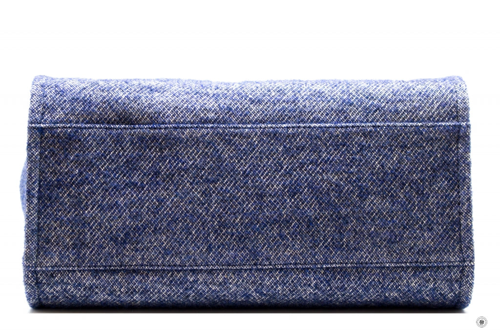 Chanel A69941 B06387 NE267 Deauville Shopping Tote Mixed Fibers Fabric Tote B Blue / NE267 Fabric Tote Bag Shw