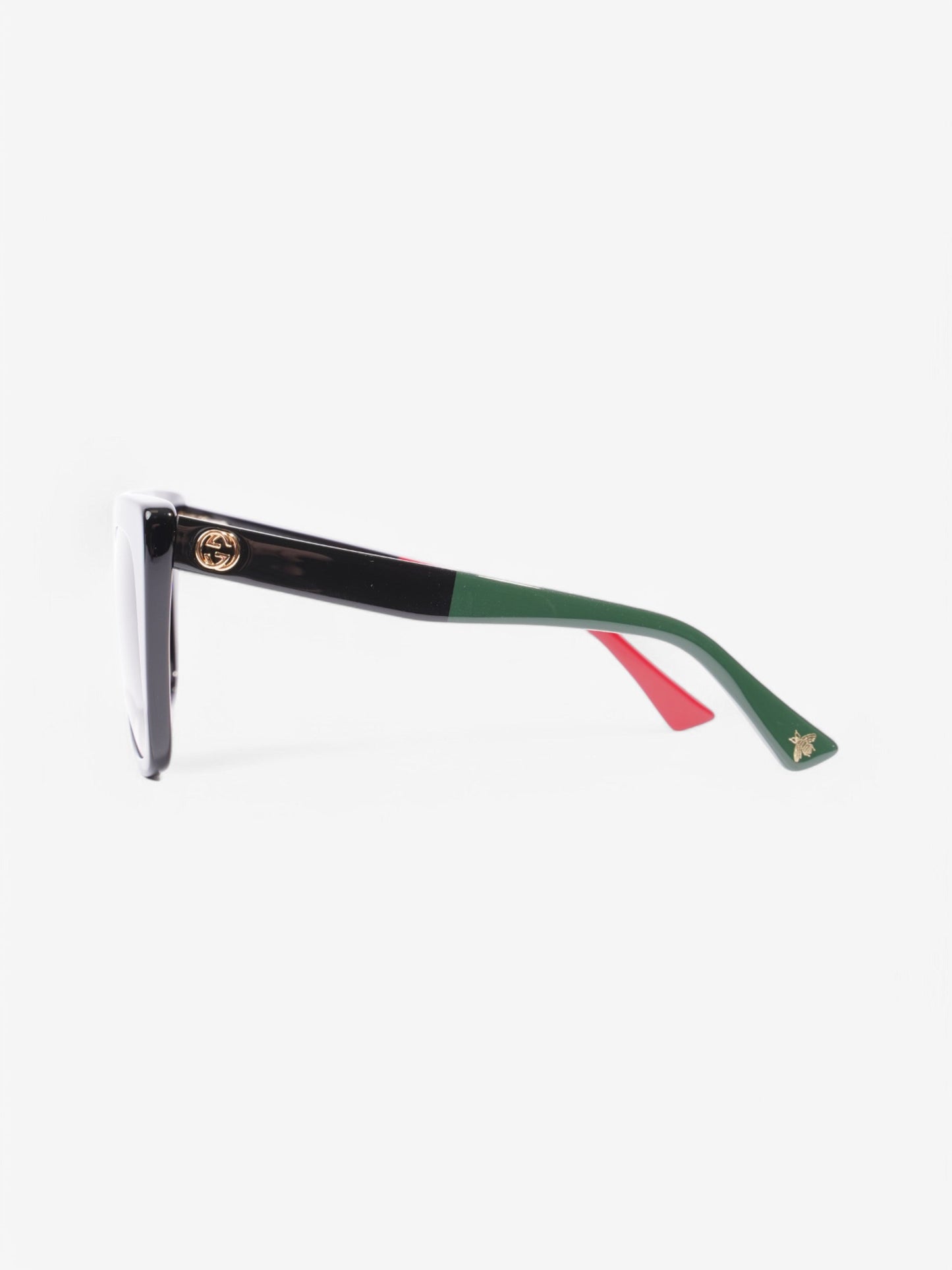 Gucci GG Bee Sunglasses Black / Red / Green Plastic