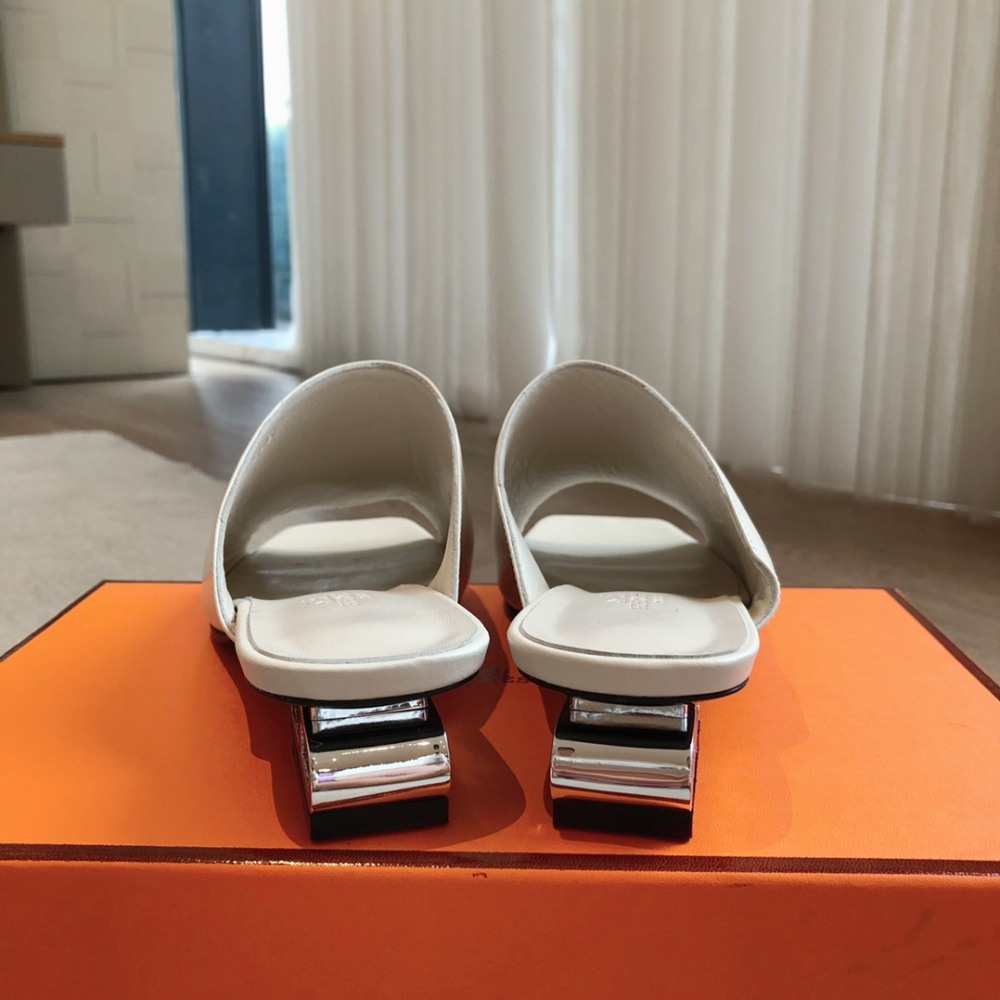 Idole Sandal Blanc De Paris Designer Slides & Sandals for Women