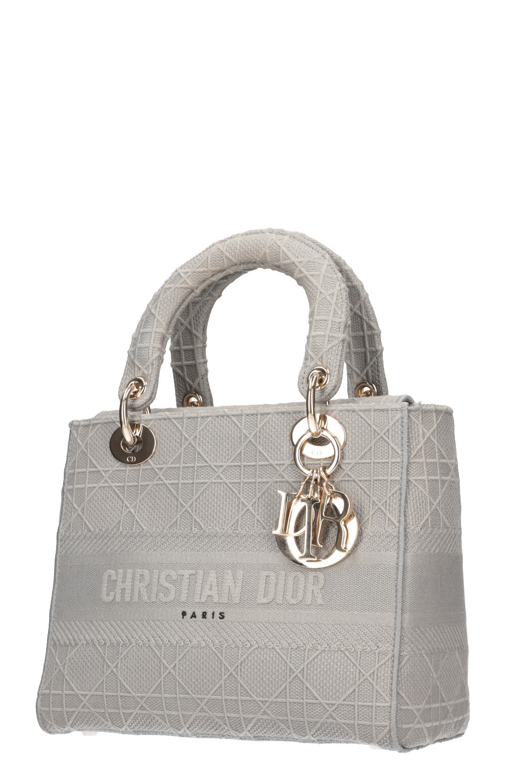 CHRISTIAN DIOR D-Lite Bag Medium Grey