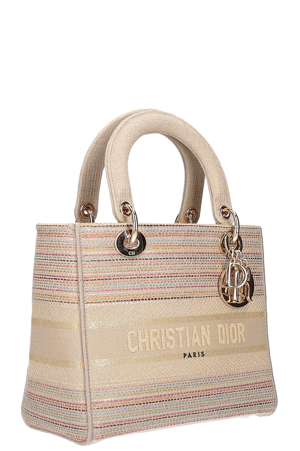 CHRISTIAN DIOR Lady Dior Bag Medium Gold Collection