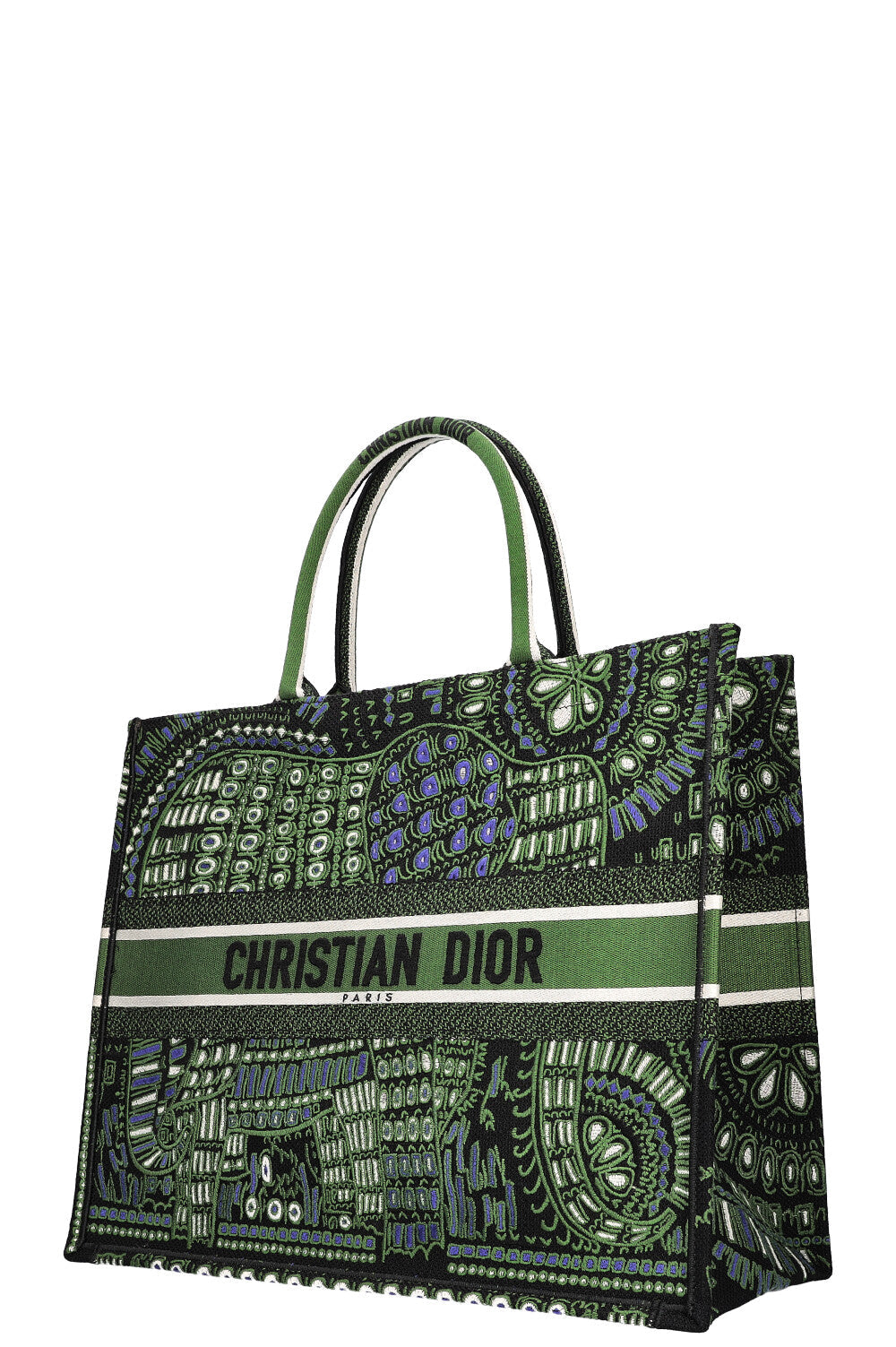 CHRISTIAN DIOR Book Tote Green