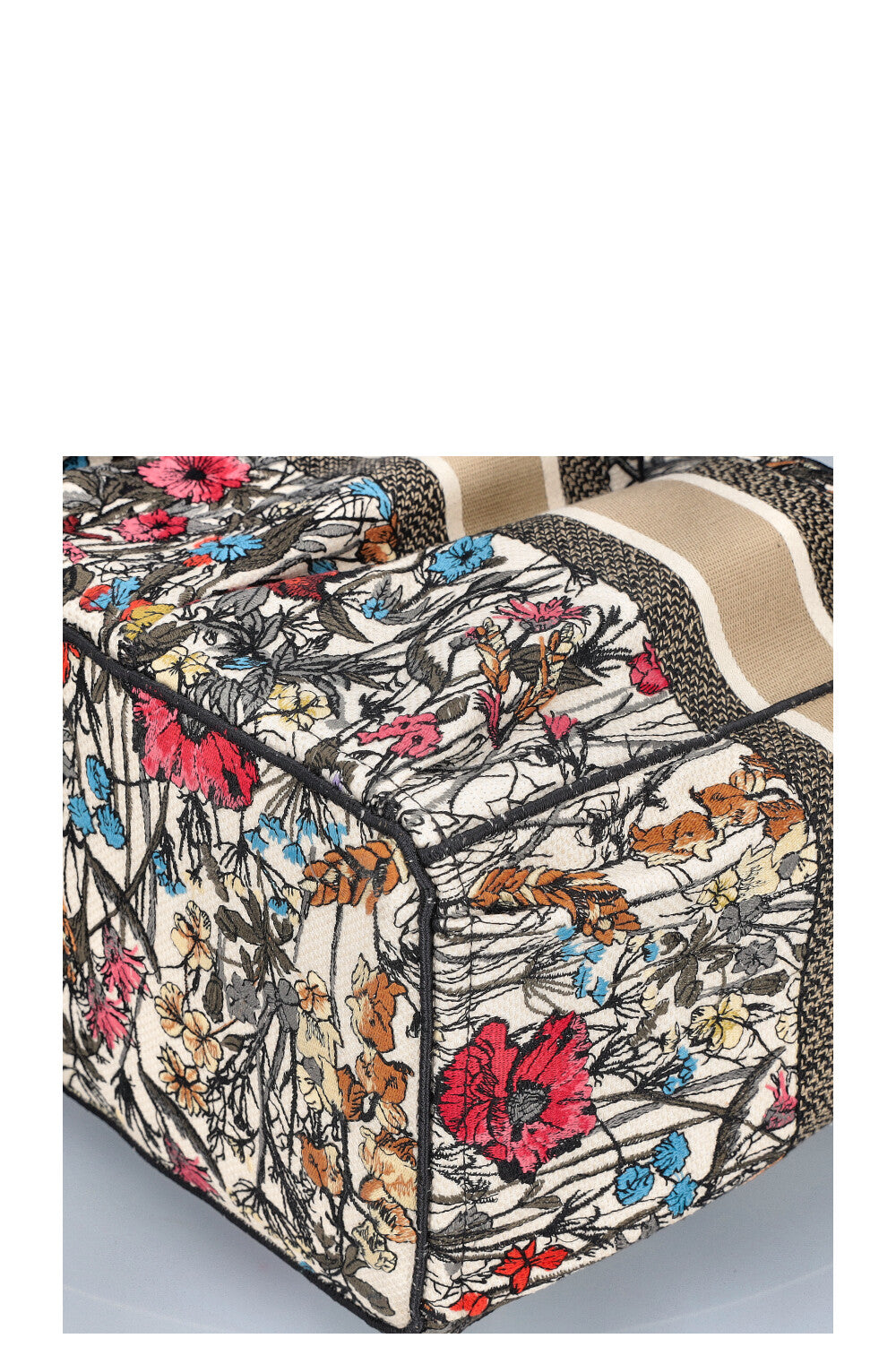 CHRISTIAN DIOR Catherine Book Tote Beige