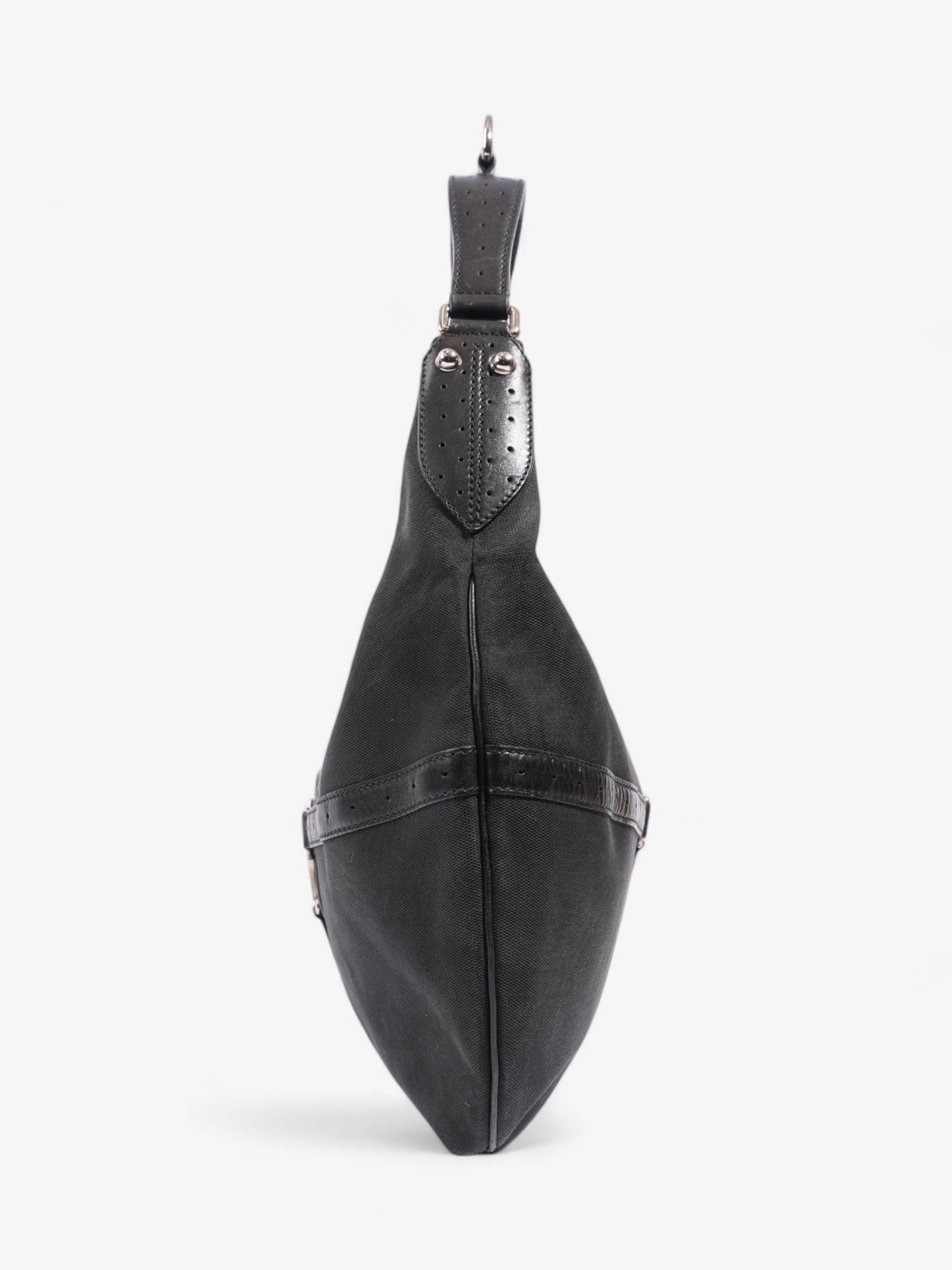 Gucci Reins Hobo Black Canvas