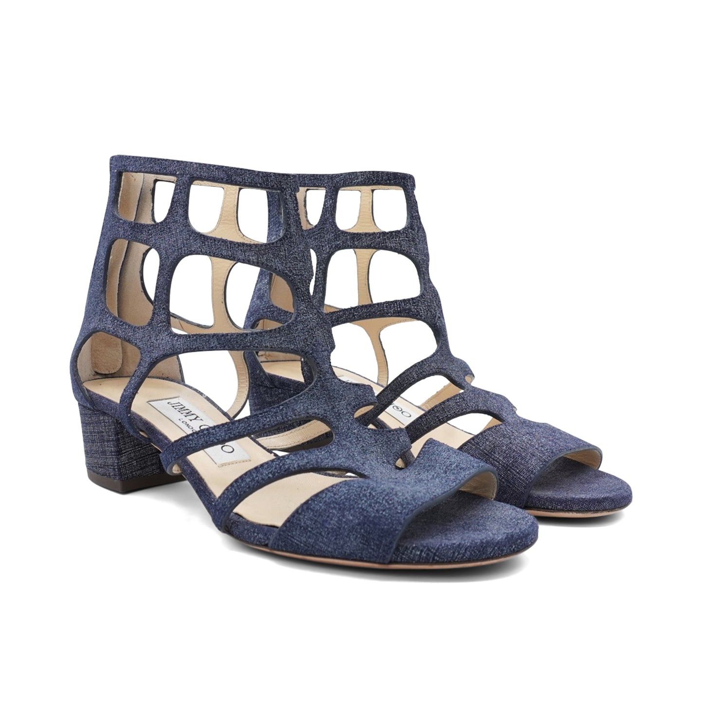 Jimmy Choo 'Ren' Cage Sandals - Women's 35.5