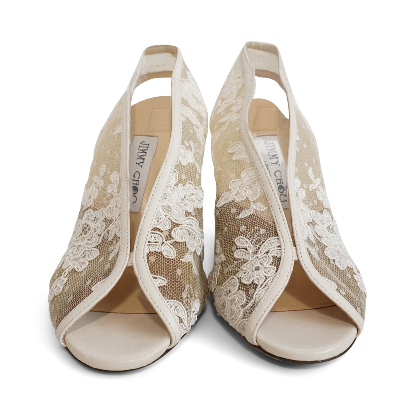 Jimmy Choo 'Shar 85' Lace Heels - Women's 36.5