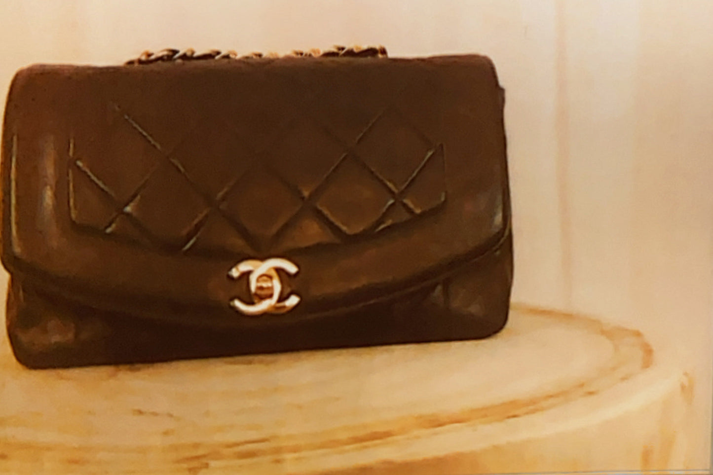 Chanel Vintage Lambskin Quilted Diana