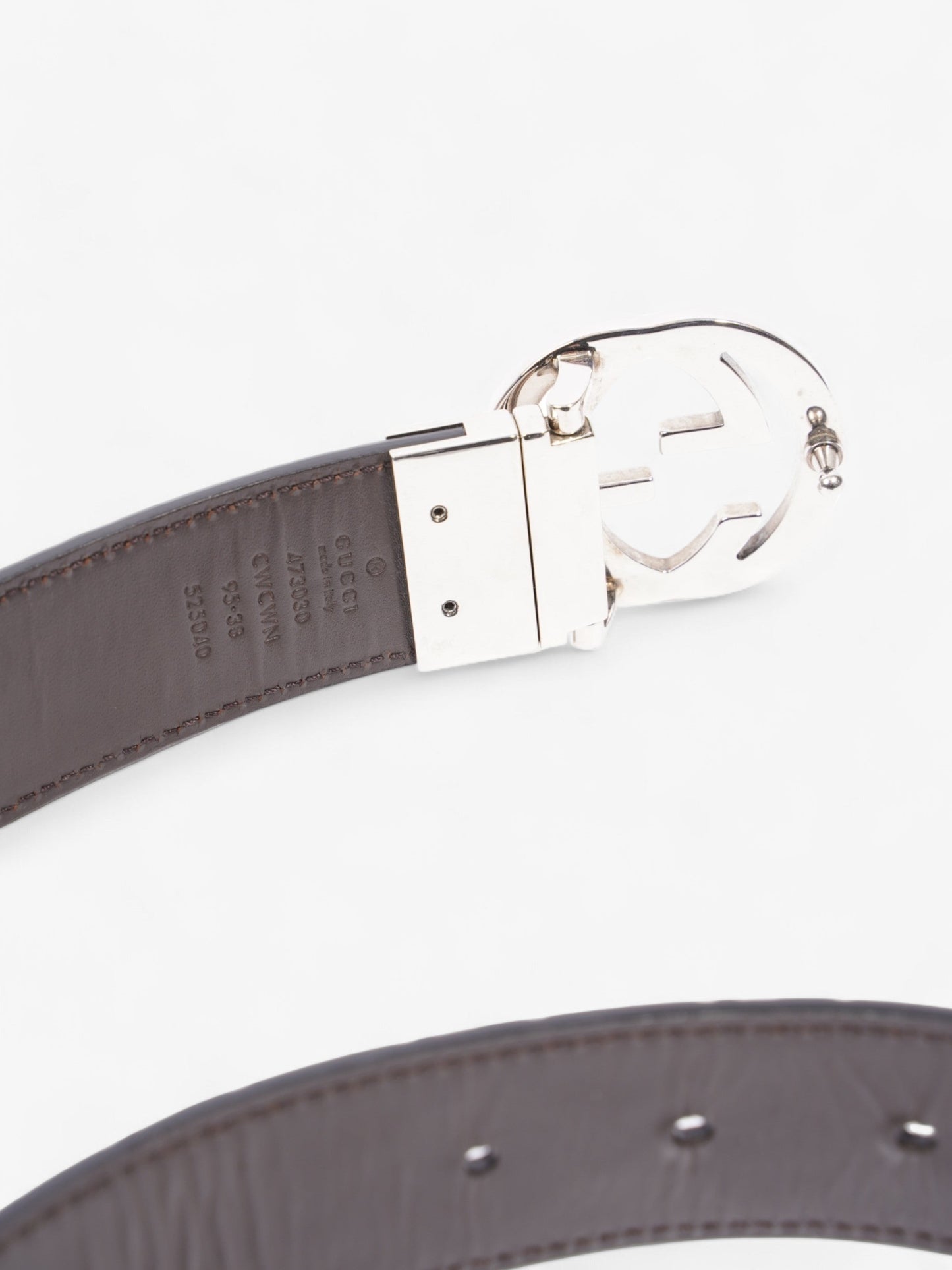 Gucci Interlocking G Reversible Belt Black / Brown Leather 95cm / 38"