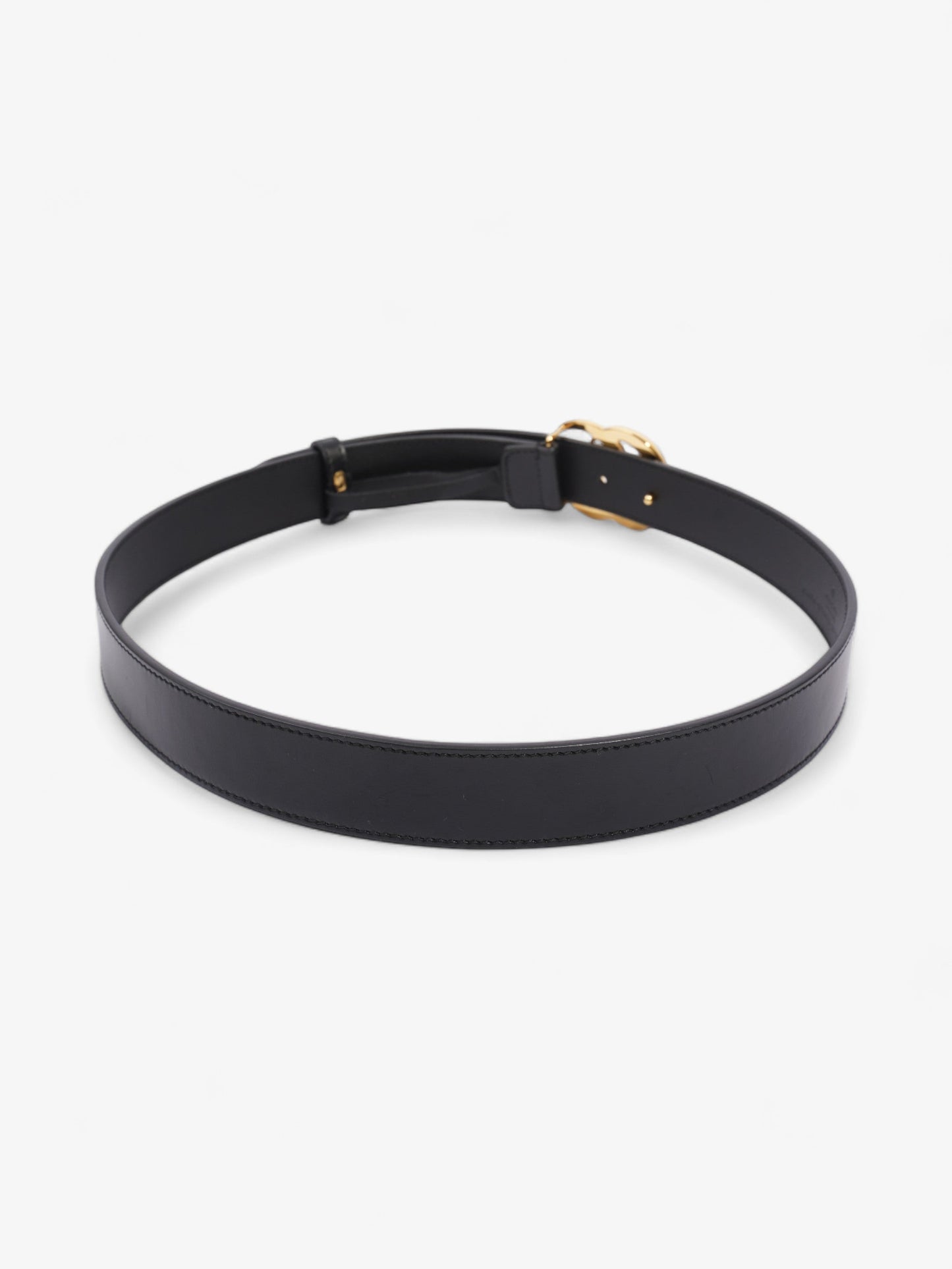 Gucci GG Marmont Thin Belt Black Leather 80cm 32"