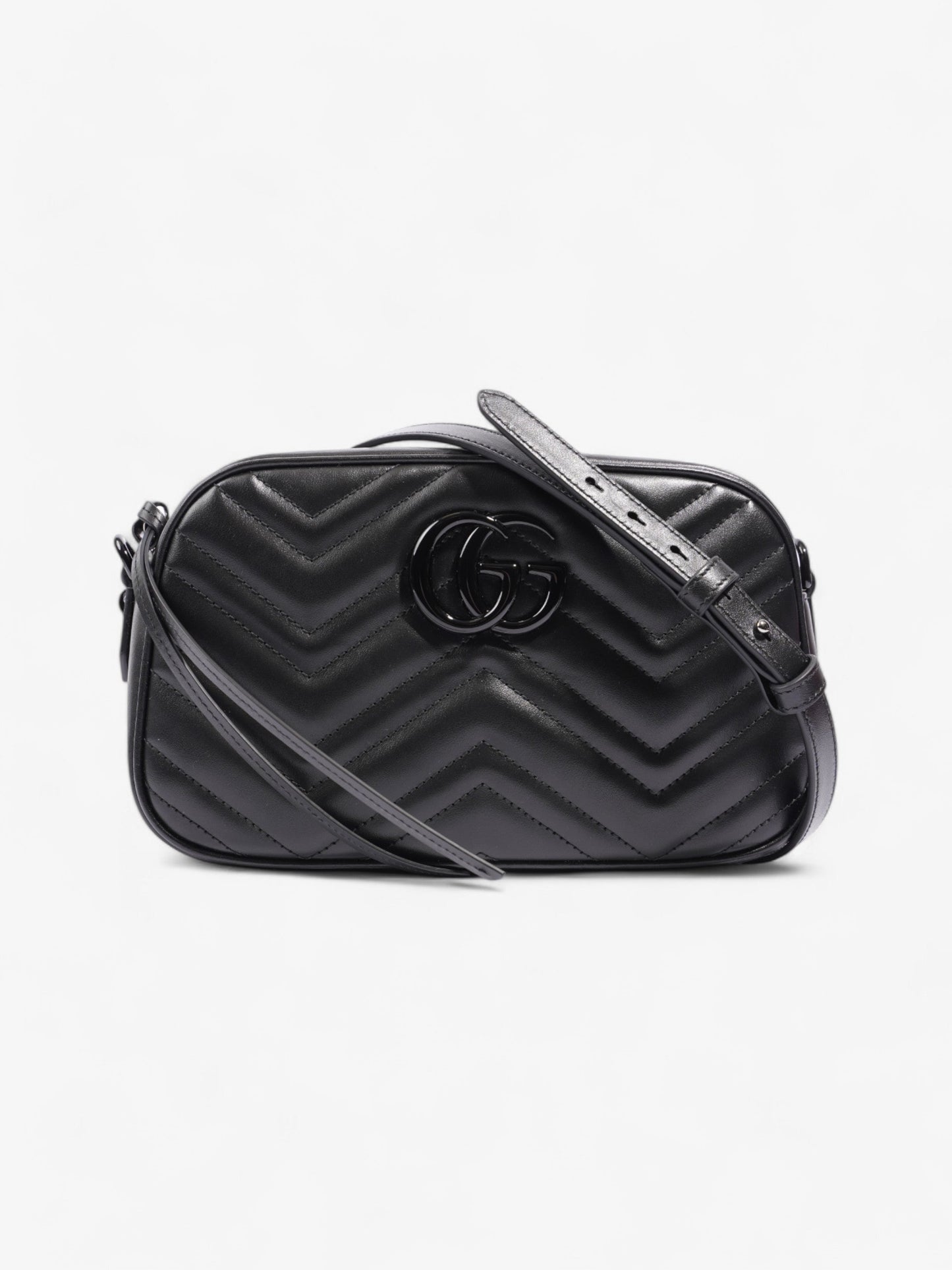 Gucci Marmont Black Matelasse Leather Small