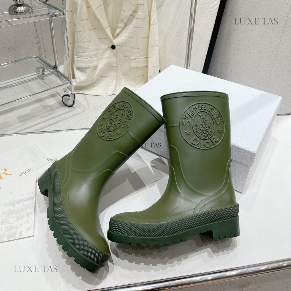 Khaki DRunion Rain Boot Designer Boots & Ankle Boots for Women