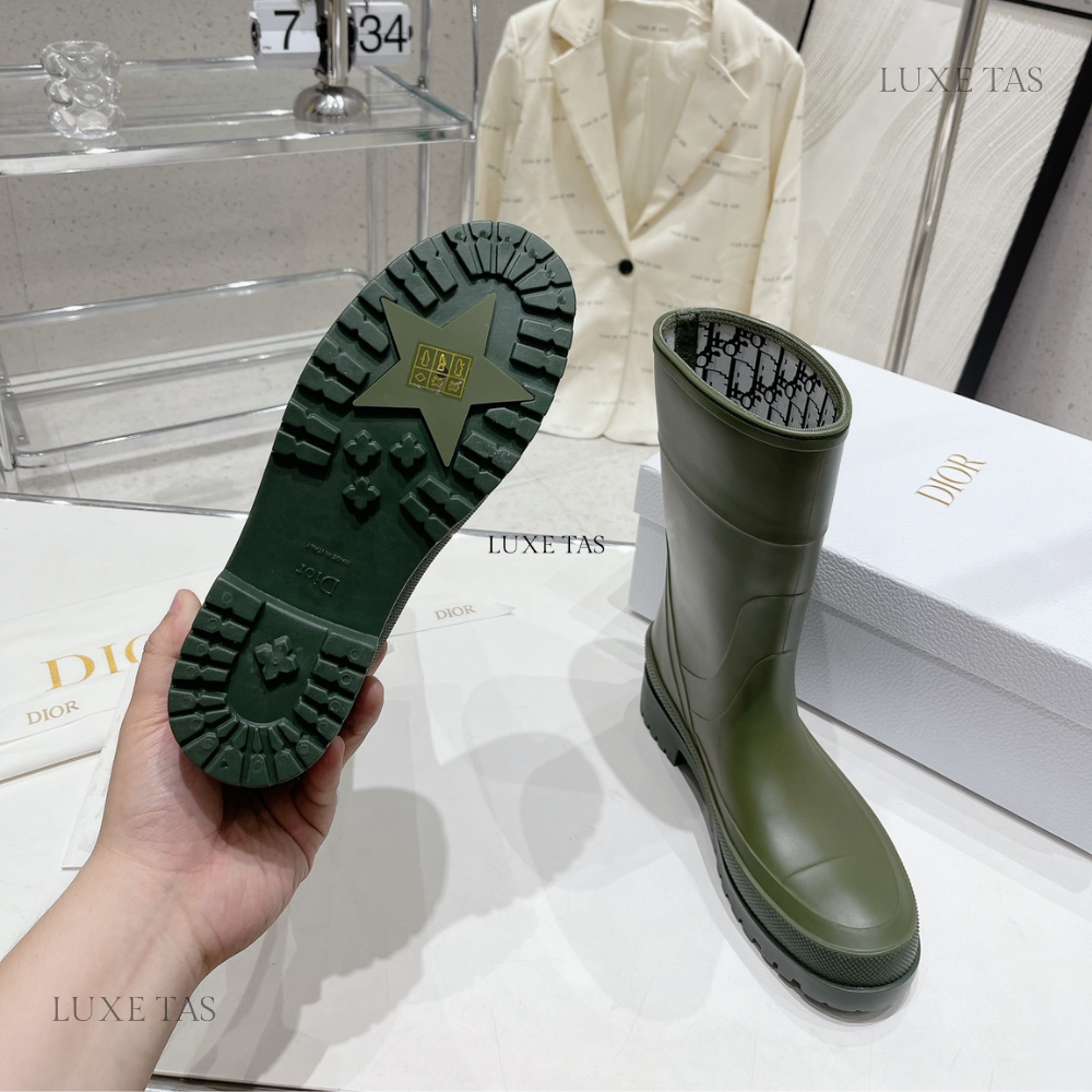 Khaki DRunion Rain Boot Designer Boots & Ankle Boots for Women