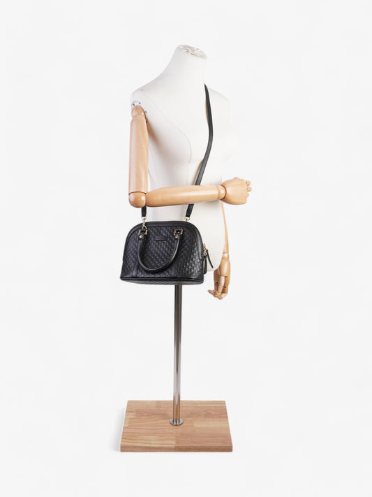 Gucci Guccisima Dome Black Leather Small